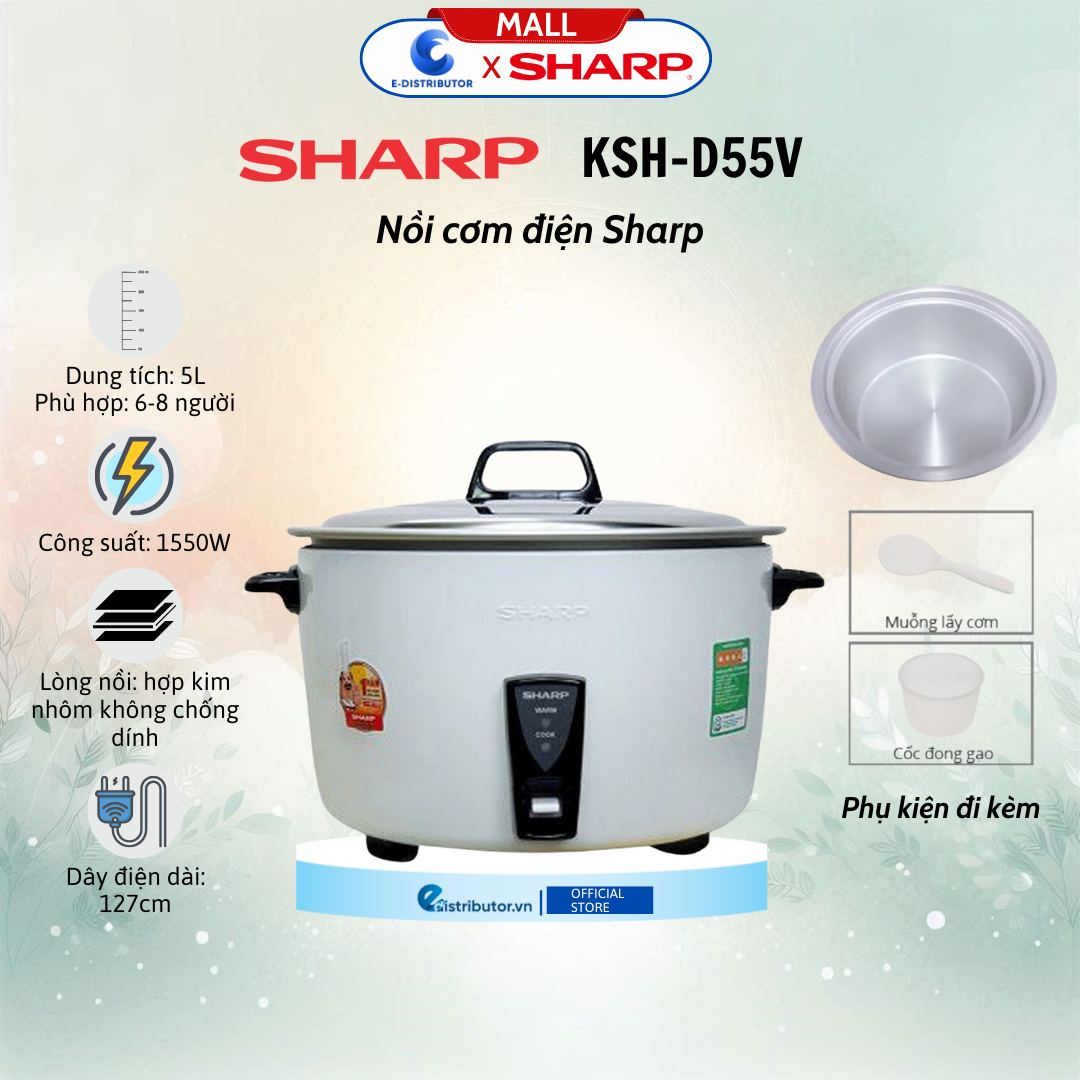 Nồi cơm điện Sharp KSH-D55V
