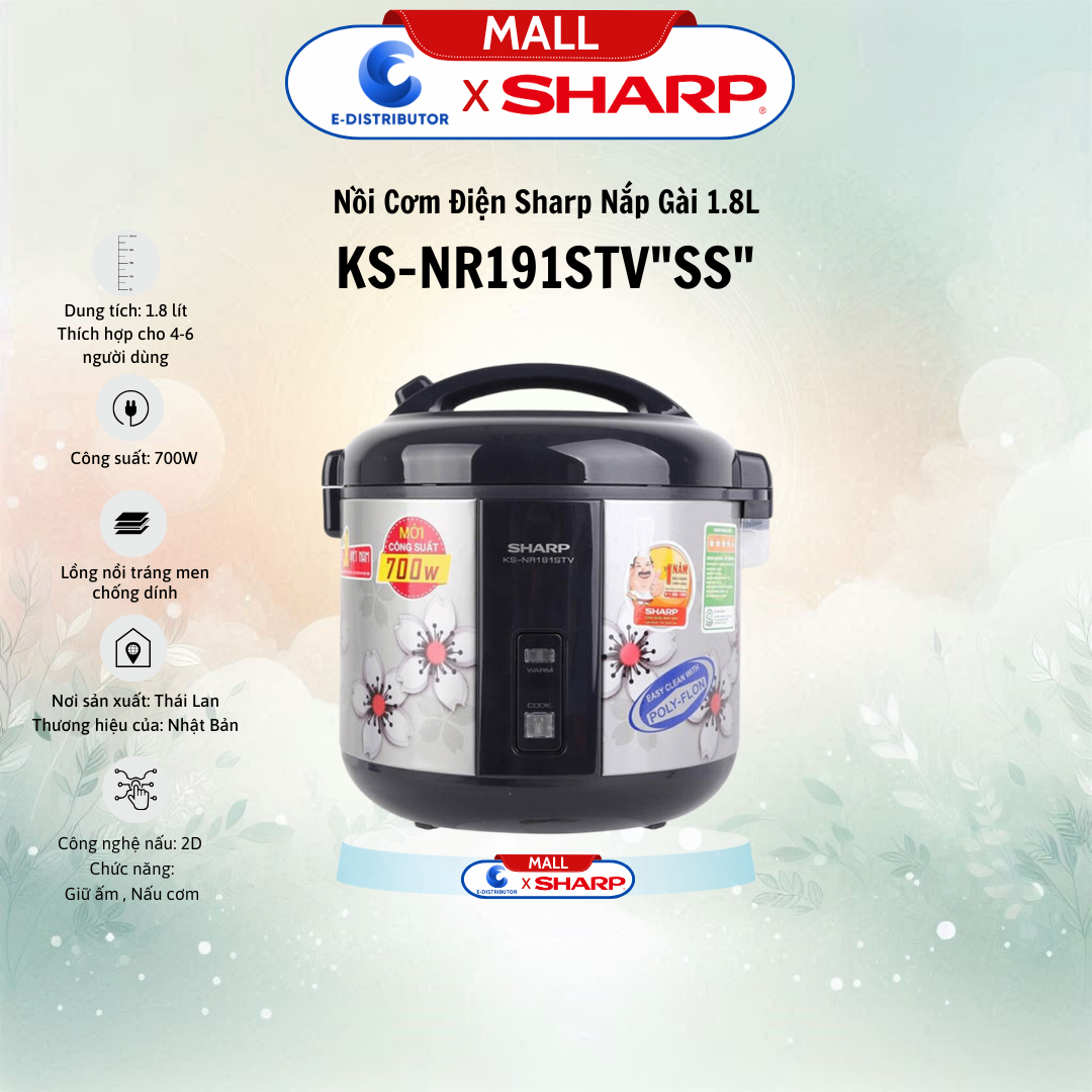 Nồi Cơm Điện Sharp KS-NR191STV