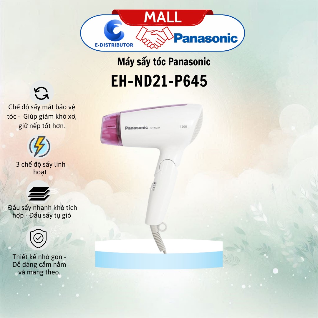 Máy sấy tóc 1300W Panasonic EH-ND21-P645