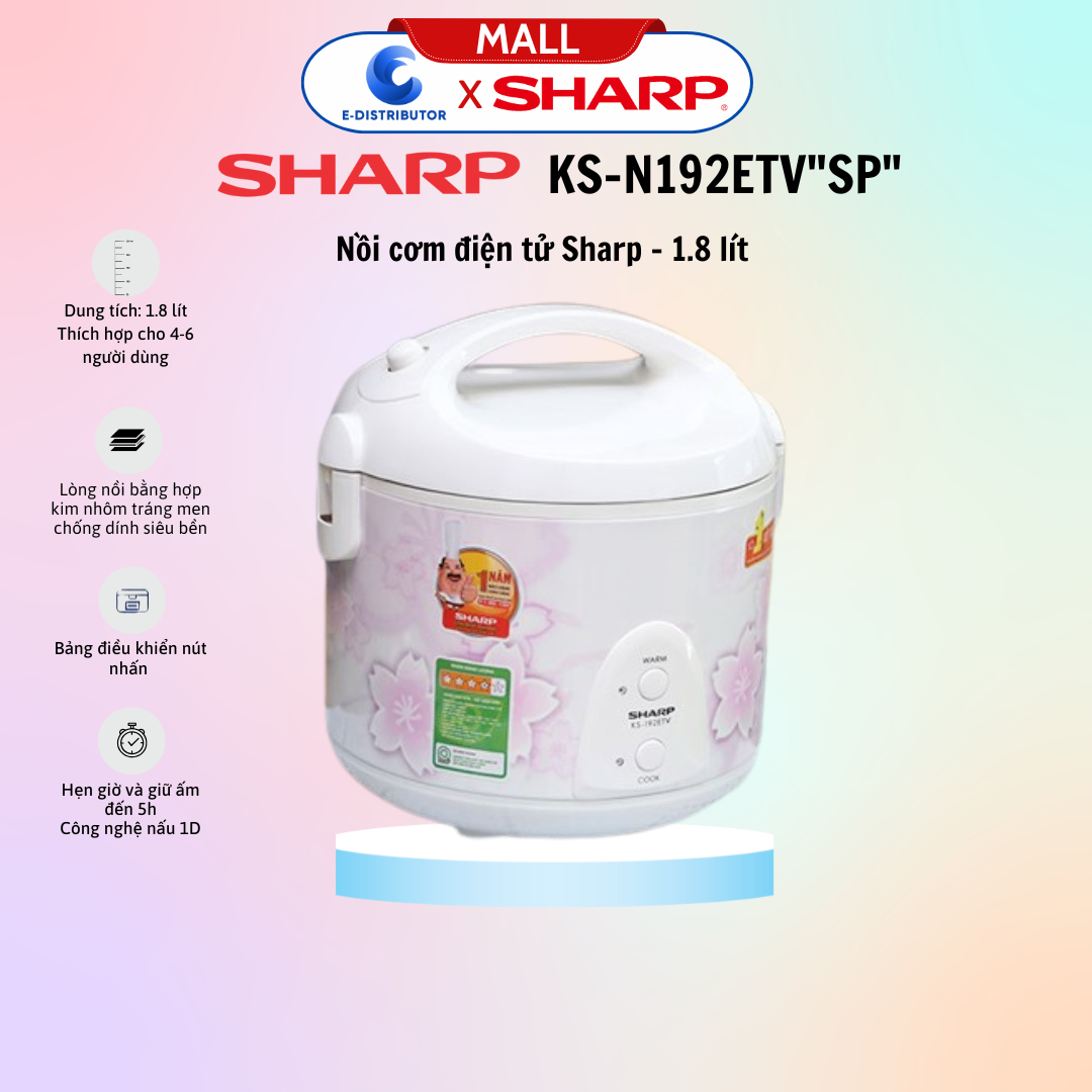 Nồi cơm điện Sharp KS-N192ETV