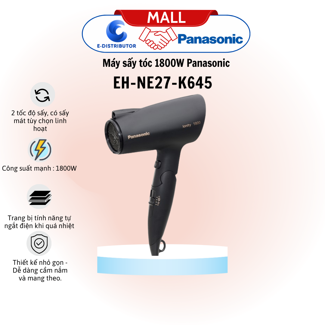 Máy sấy tóc 1800W Panasonic EH-NE27-K645