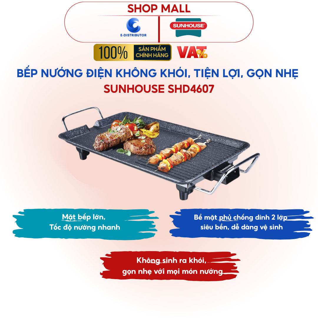 Bếp nướng điện Sunhouse SHD4607