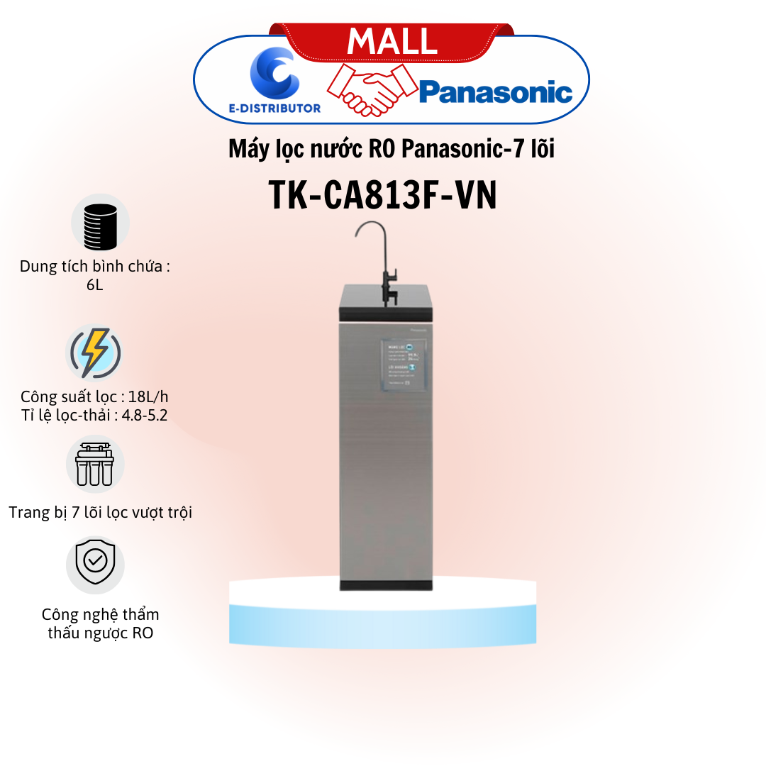Máy lọc nước RO Panasonic TK-CA813F-VN 7 lõi