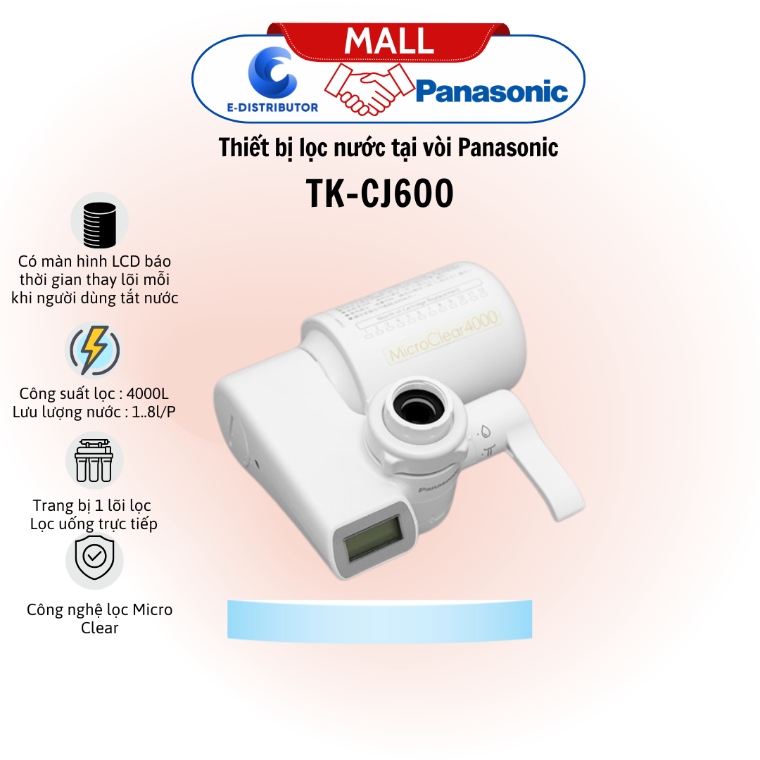 Thiết bị lọc nước tại vòi Panasonic TK-CJ600