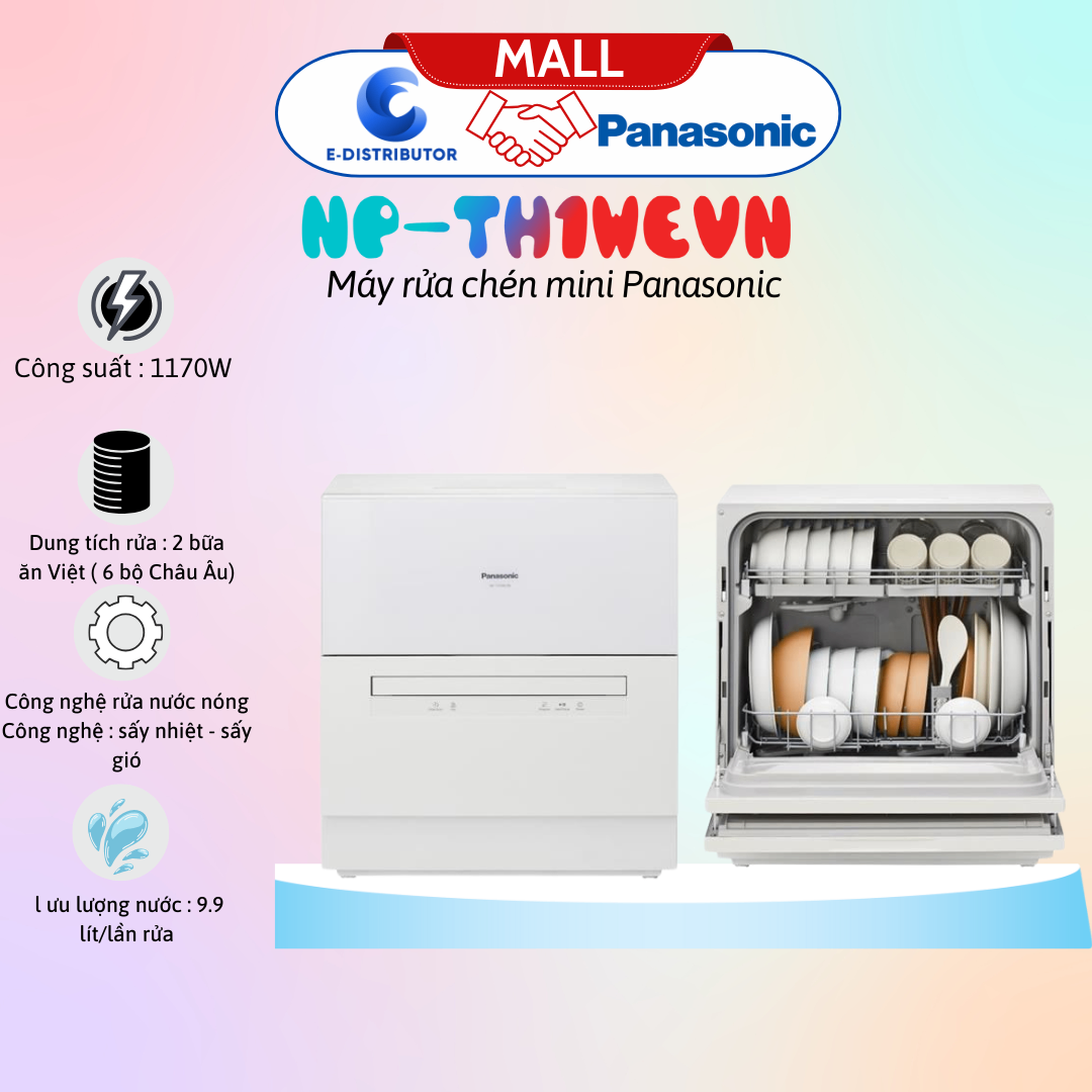 Máy rửa bát để bàn Panasonic NP-TH1WEVN
