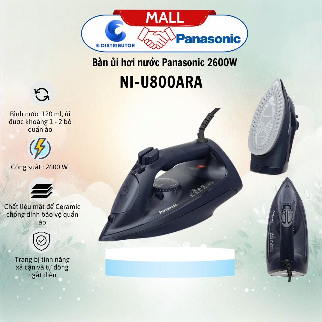Bàn ủi hơi nước Panasonic NI-U800ARA 2600W
