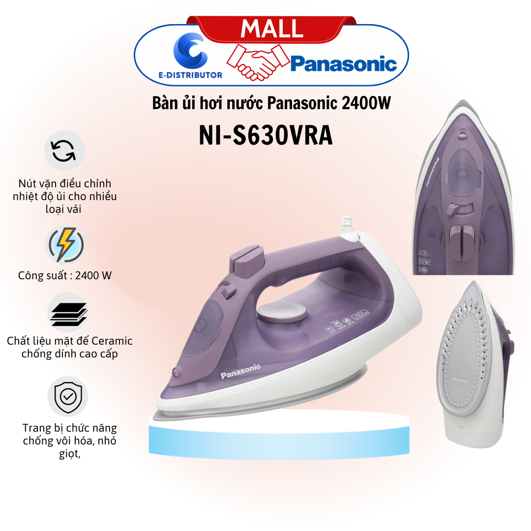 Bàn ủi hơi nước Panasonic NI-S630VRA 2400W