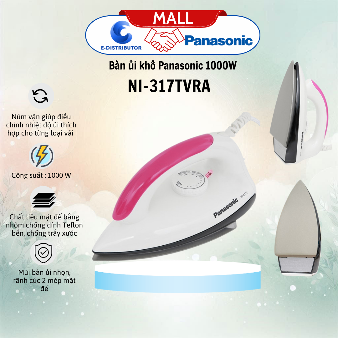 Bàn ủi khô Panasonic NI-317TVRA 1000W