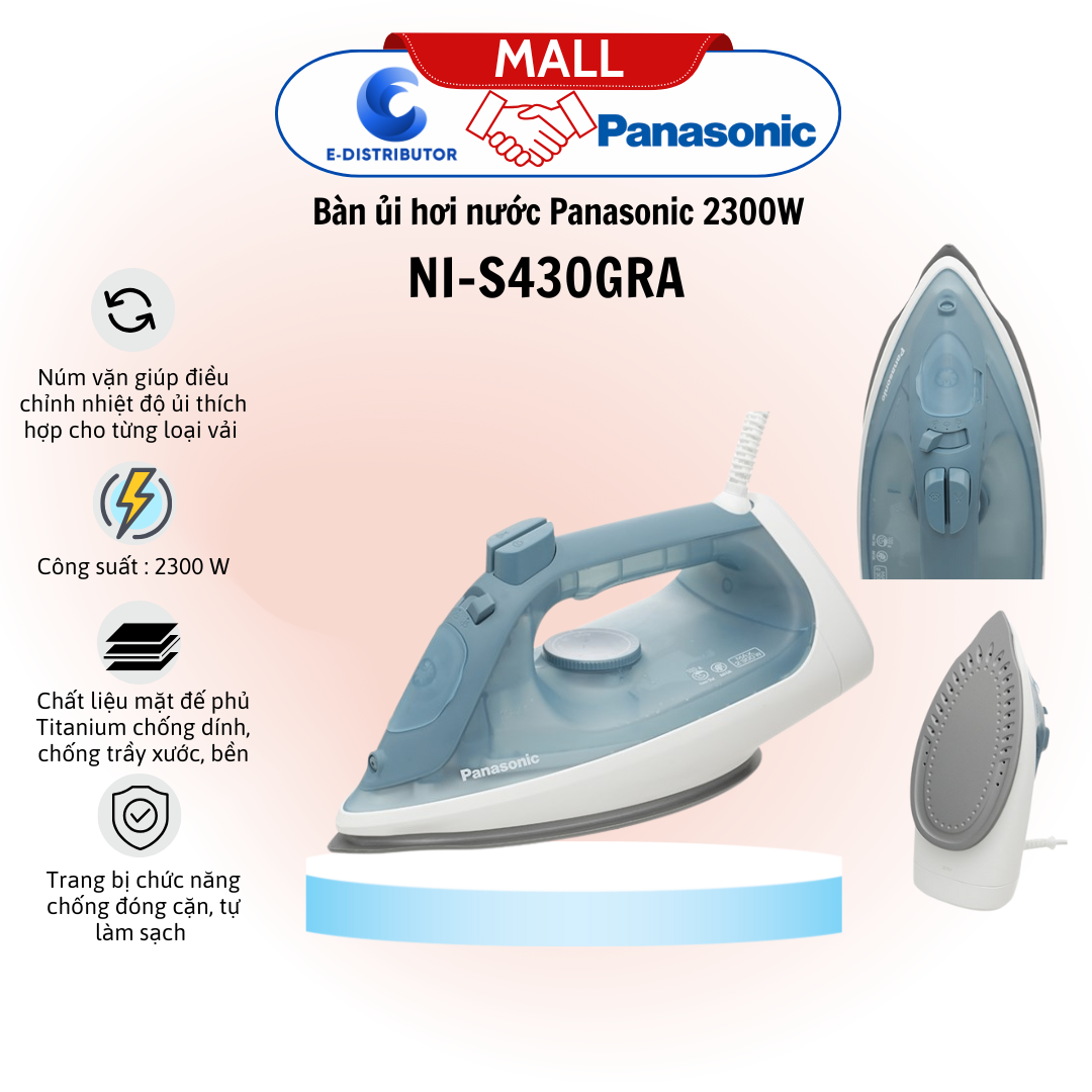 Bàn ủi hơi nước Panasonic NI-S430GRA 2300W