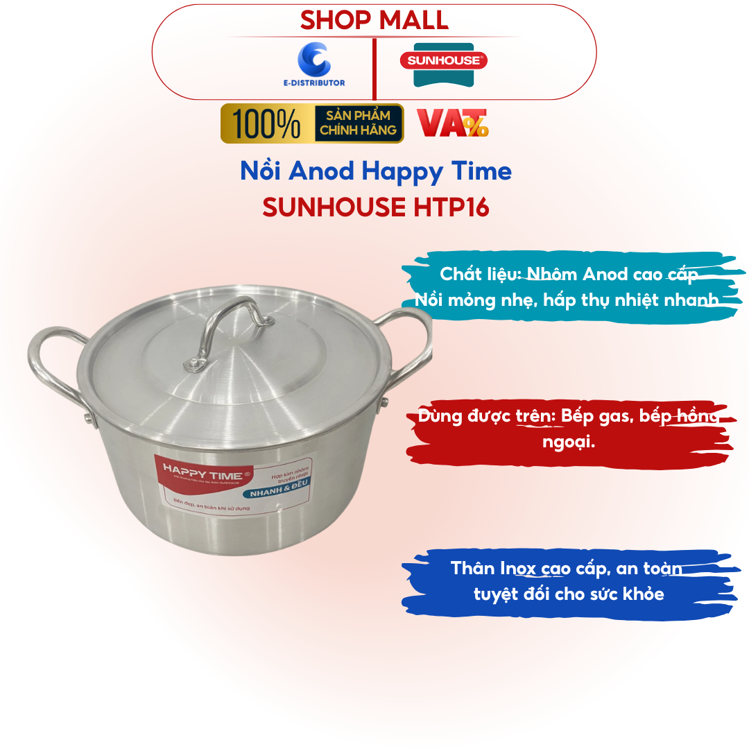 Nồi Anod Happy Time HTP16