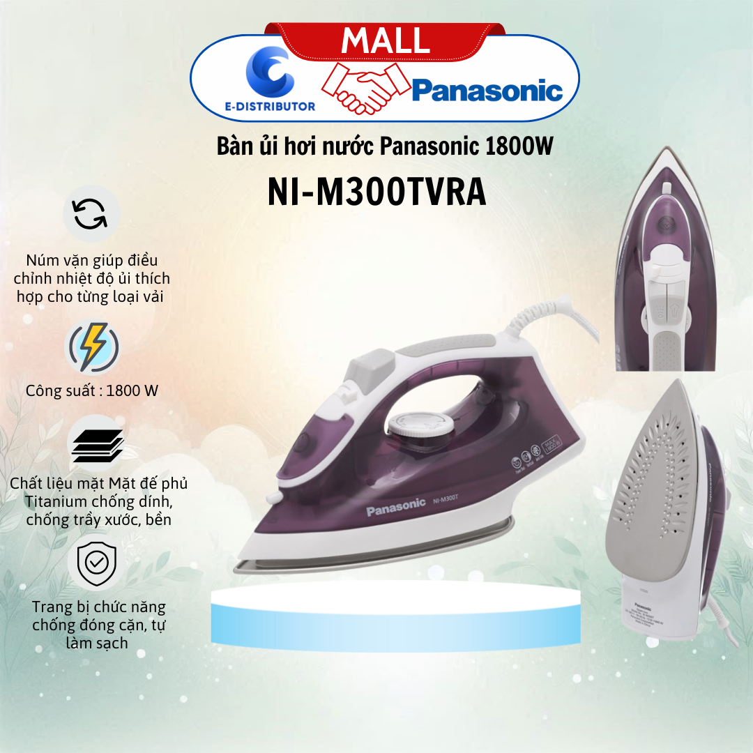 Bàn ủi hơi nước Panasonic NI-M300TVRA 1800W