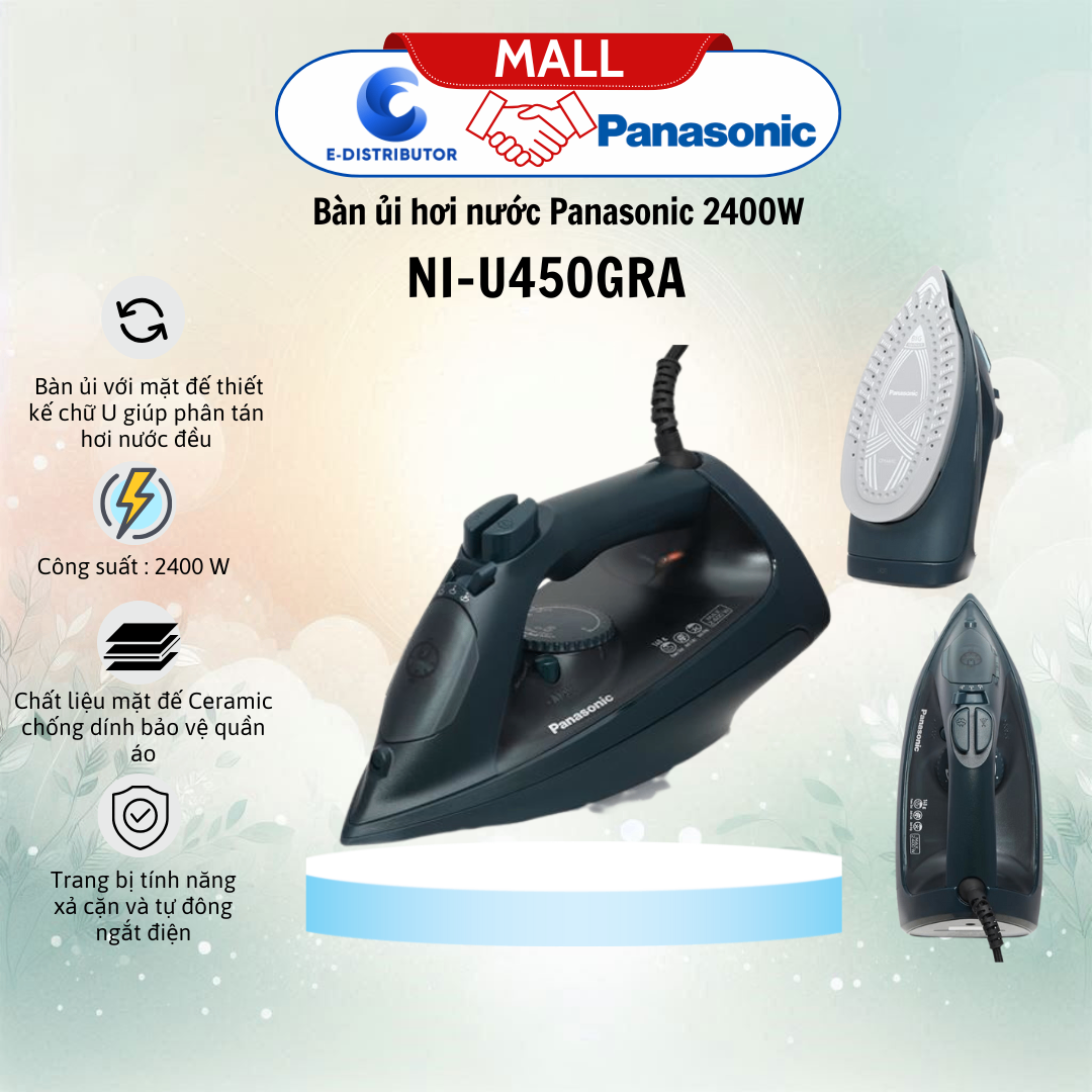 Bàn ủi hơi nước Panasonic NI-U450GRA 2400W