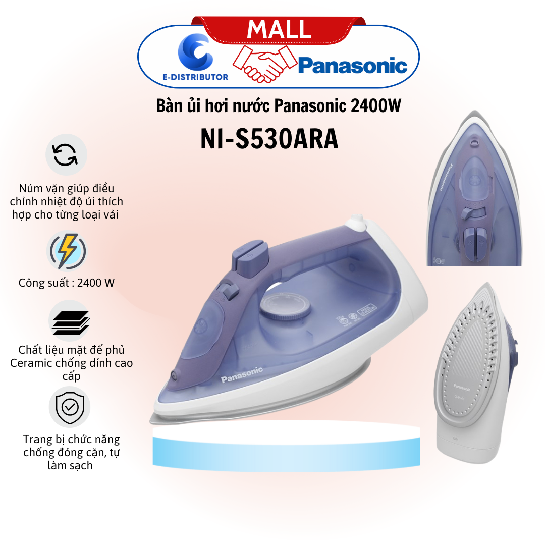 Bàn ủi hơi nước Panasonic NI-S530ARA 2400W