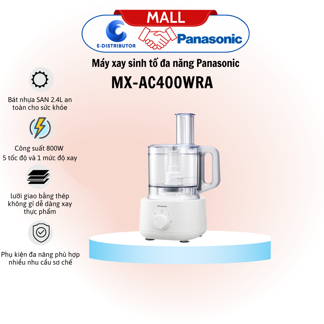 Máy xay sinh tố đa năng Panasonic MX-AC400WRA
