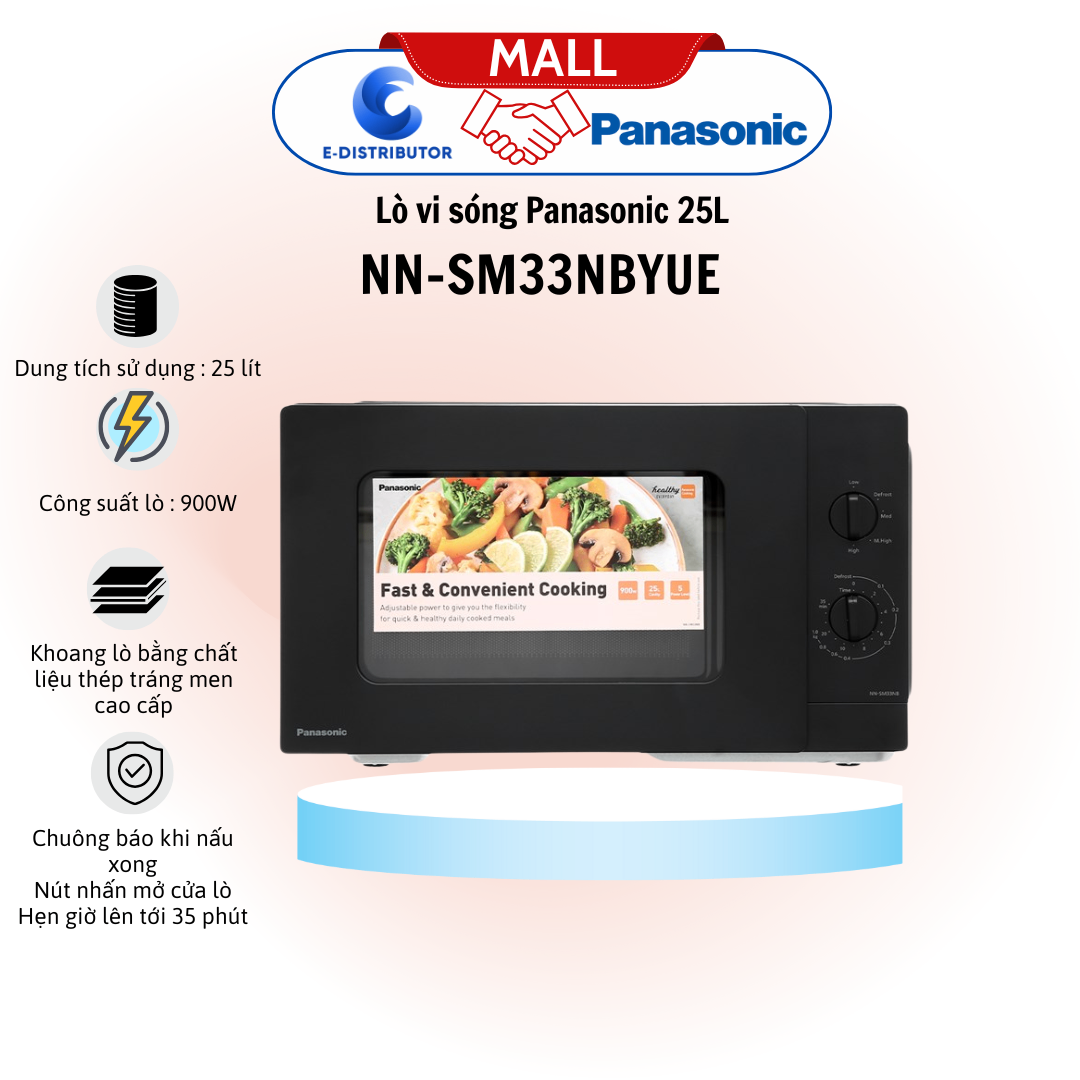 Lò vi sóng Panasonic NN-SM33NBYUE 25L
