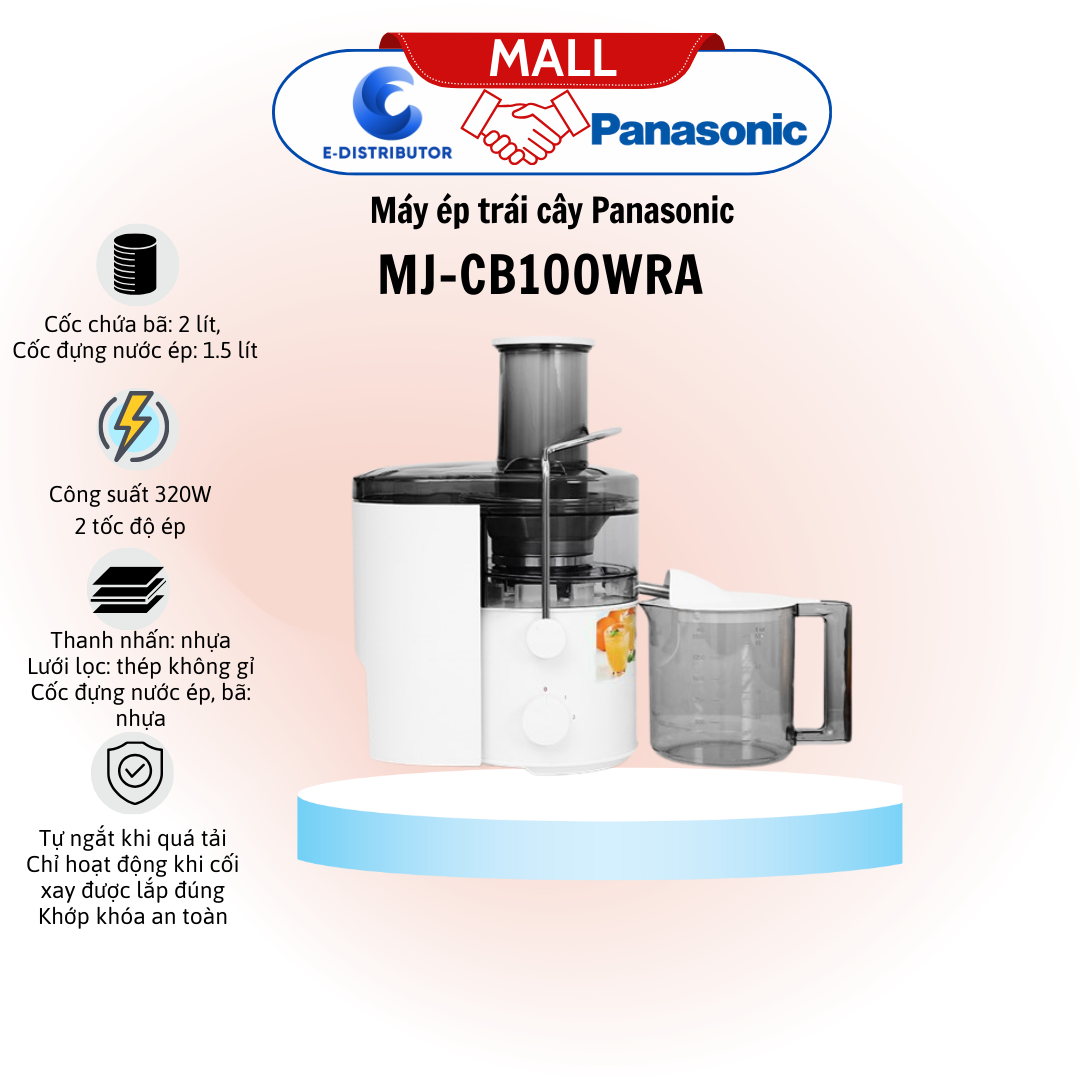 Máy ép trái cây Panasonic MJ-CB100WRA