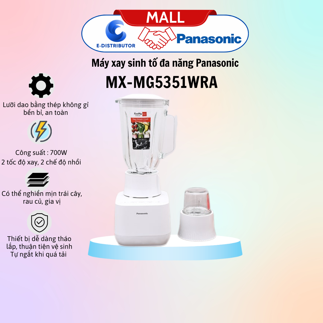 Máy xay sinh tố đa năng Panasonic MX-MG5351WRA
