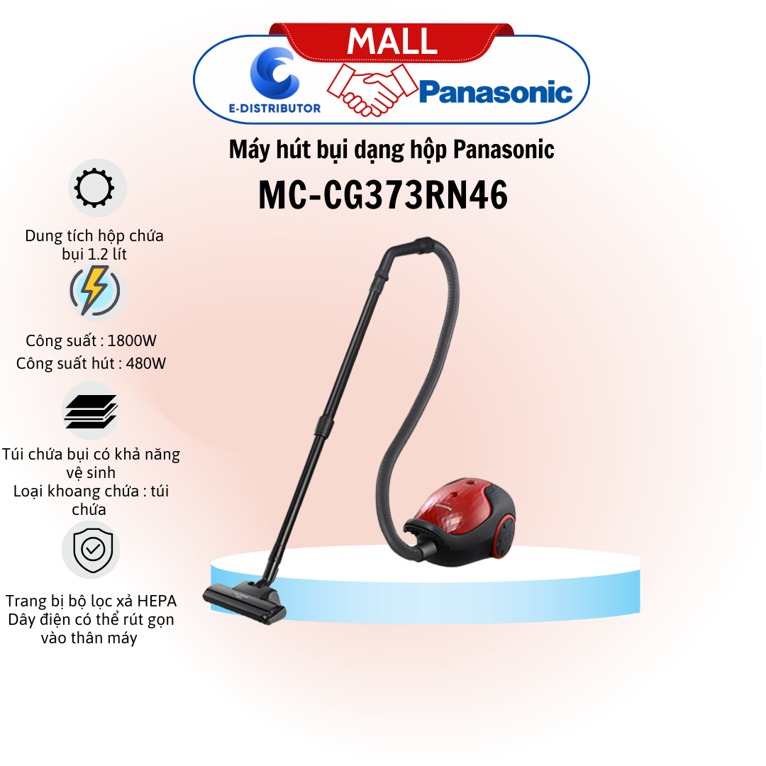 Máy Hút Bụi Panasonic MC-CG373RN46 1800W
