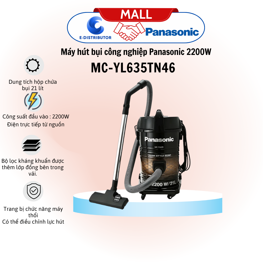 Máy Hút Bụi Panasonic MC-YL635TN46 2200W