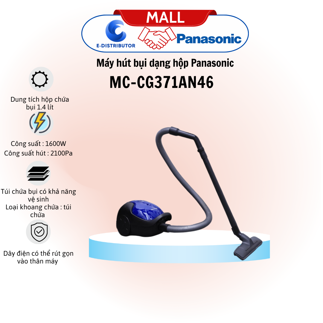 Máy hút bụi dạng hộp Panasonic MC-CG371AN46