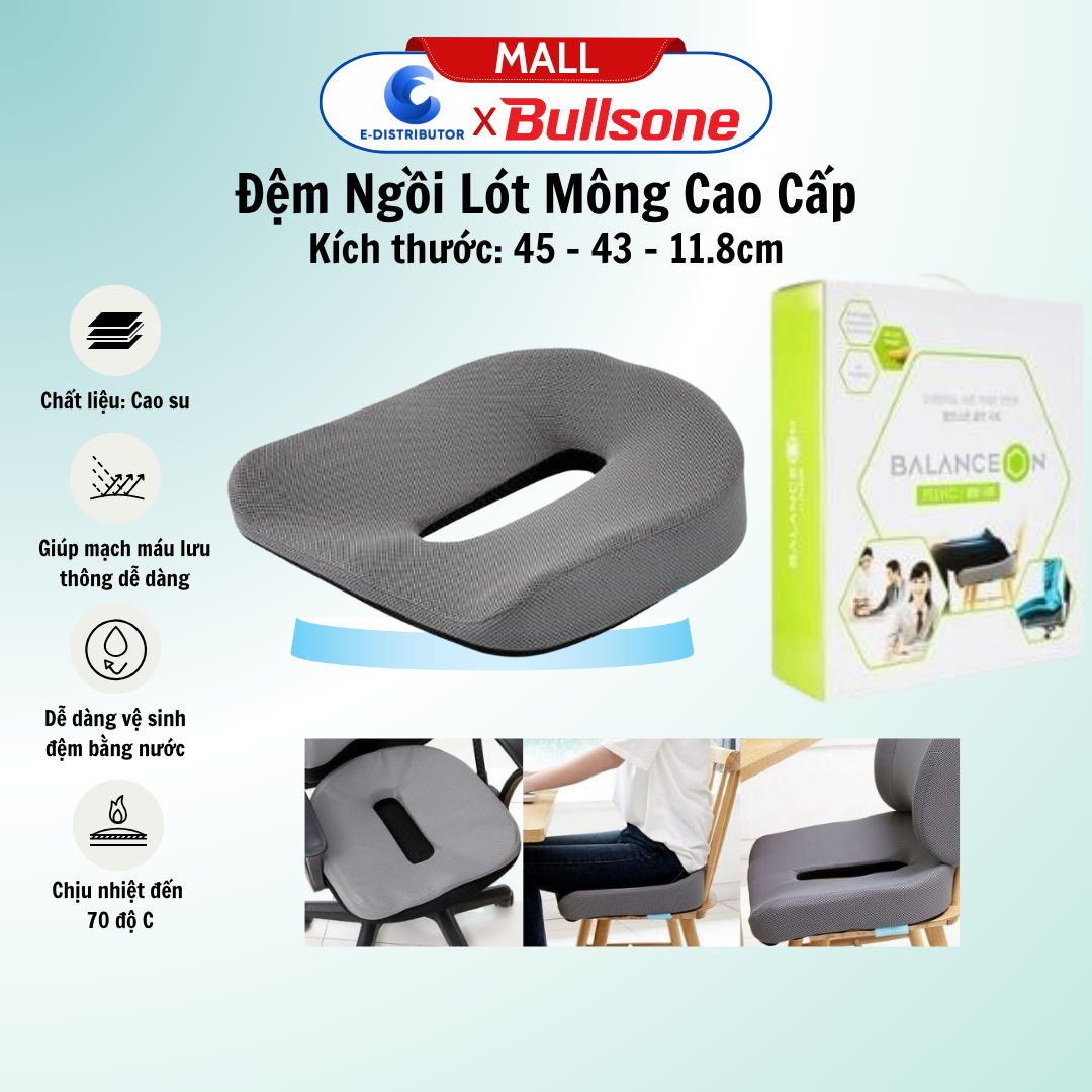 Đệm ngồi(lót mông) cao cấp Bullsone HQDM01
