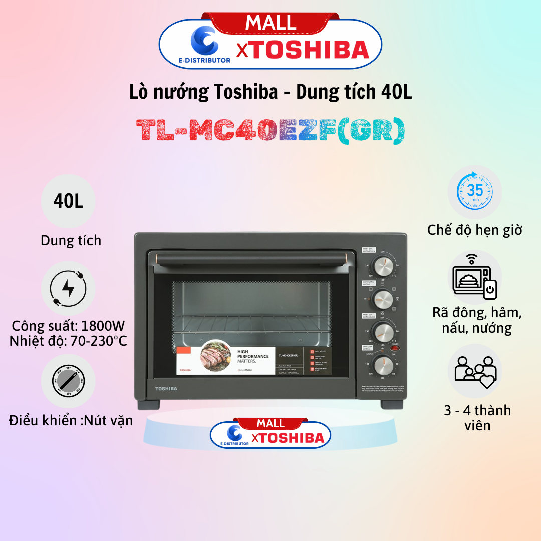 Lò nướng Toshiba TL-MC40EZF(GR) 40 lít