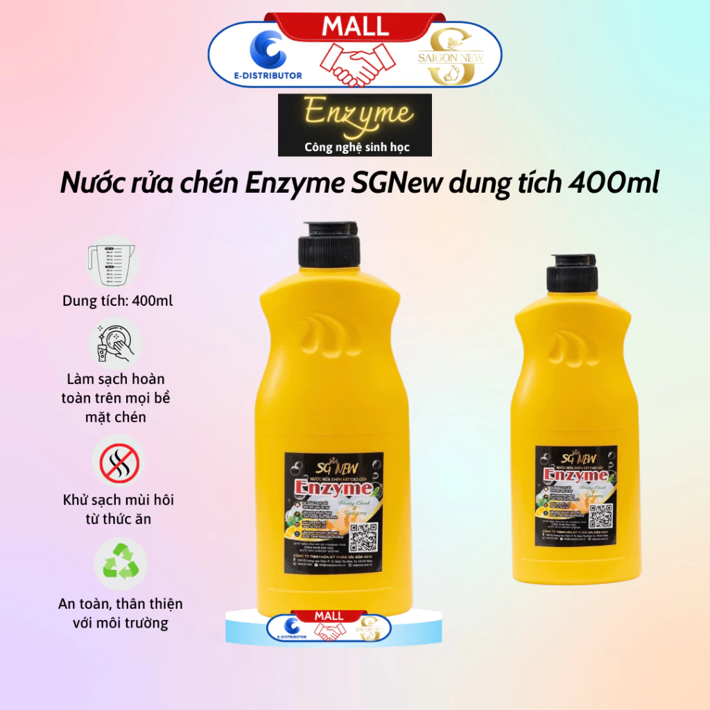 Nước rửa chén Enzyme SGNEW 400ML