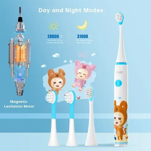 Bàn chải điện trẻ em Seago Xanh - SG-567-BLUE - Hàng chính hãng