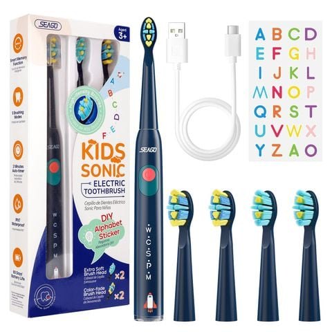 Bàn chải điện trẻ em Seago Xanh - SG-2303-BLUE - Hàng chính hãng