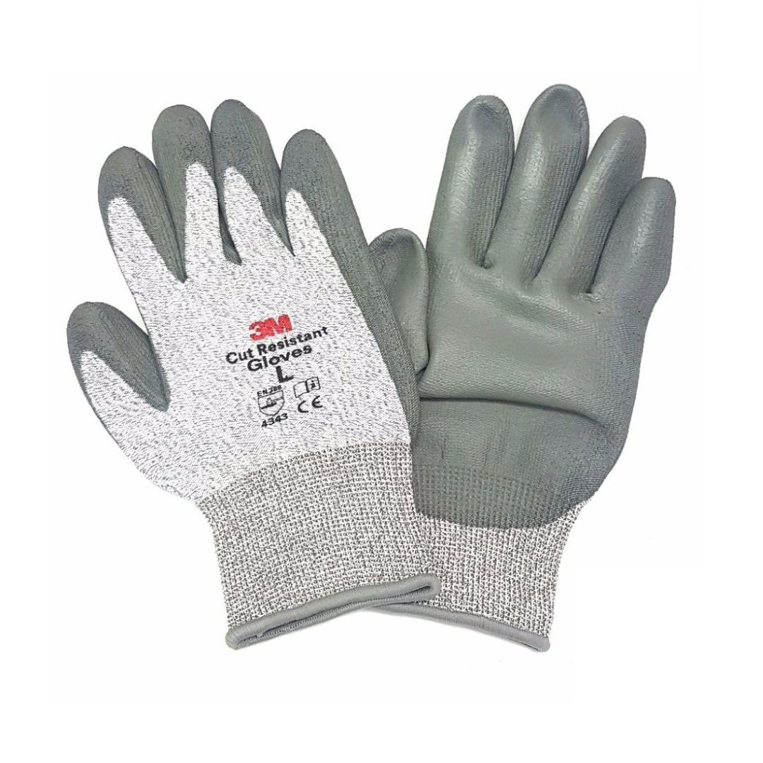 Găng tay chống cắt 3M ( cấp độ 5) - xám trắng size L GTC5-L