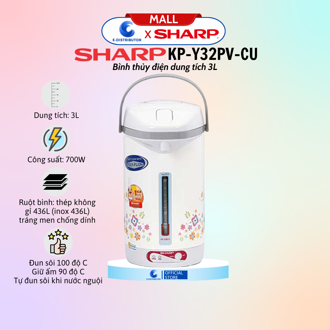 Bình thủy điện Sharp KP-Y32PV-CU