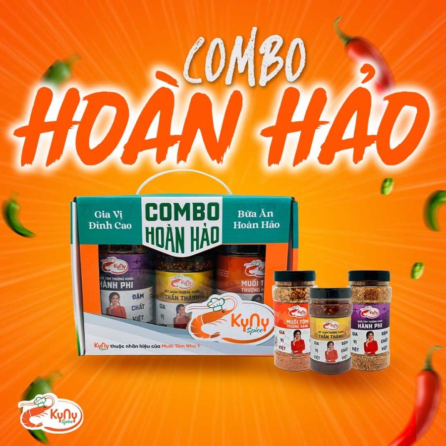 Combo Hoàn Hảo KyNy chua cay Thái Lan , thượng hạng hành phi , sốt chấm thượng hạng thần thánh