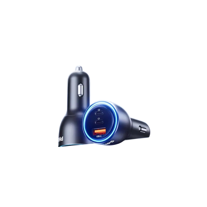 Đầu sạc điện thoại nhanh dùng trên ô tô Philips DLP5529C - Hỗ trợ sạc nhanh PD65W