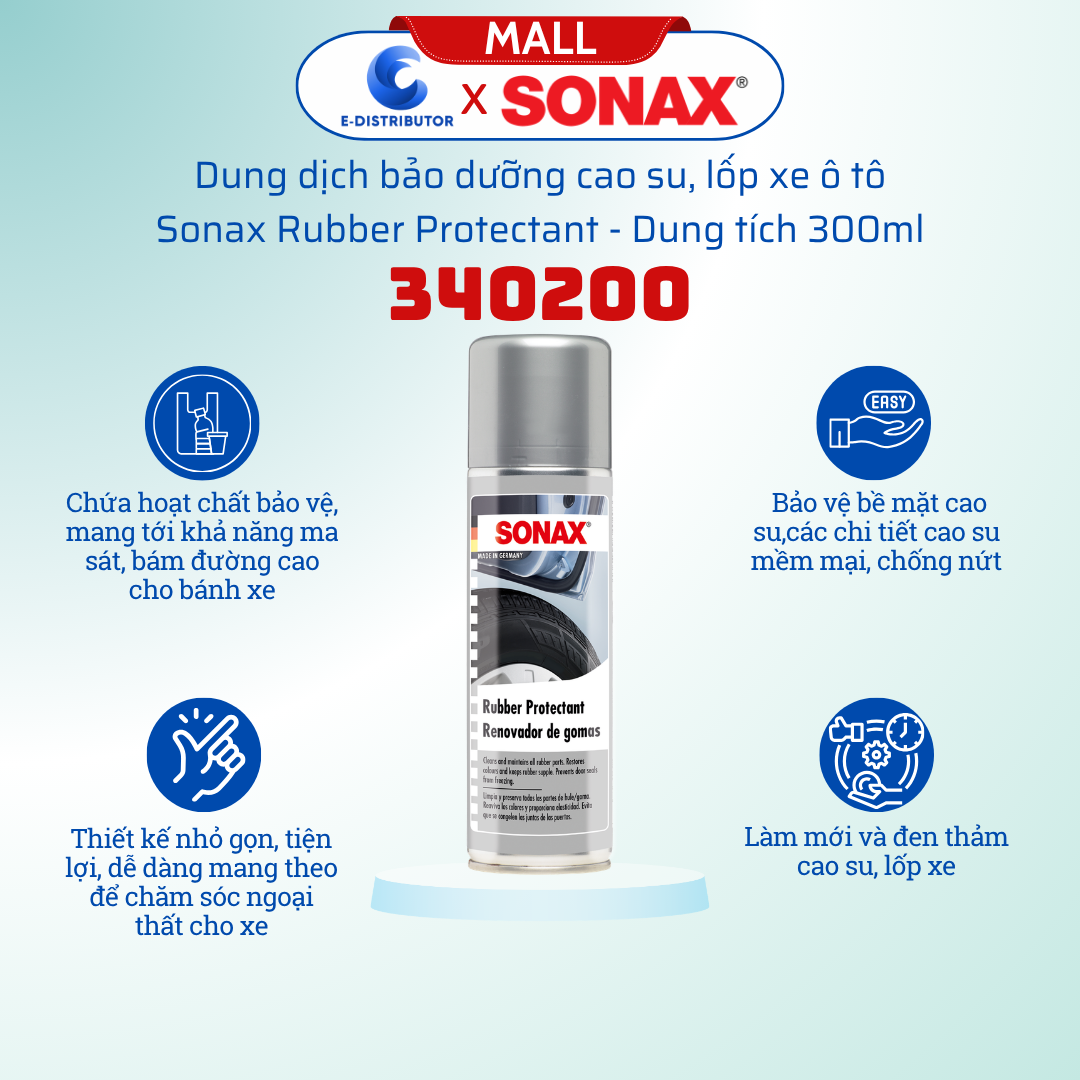 Dung Dịch Bảo Vệ Cao Su Sonax 340200