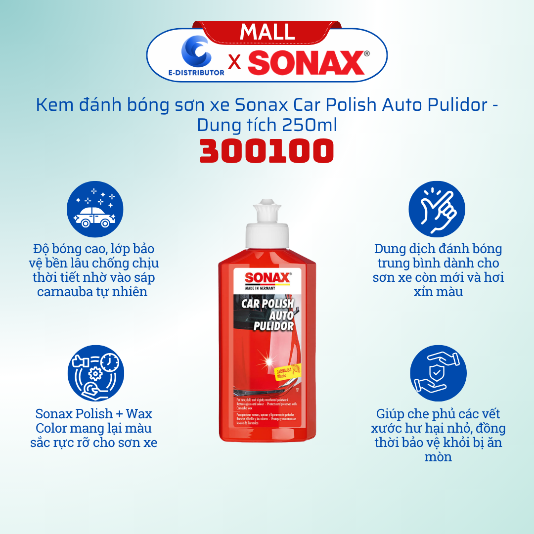 Kem Đánh Bóng Sơn Xe Sonax 300100