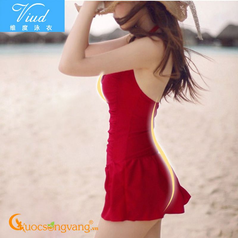 Đồ bơi nữ váy tắm liền thân Cuocsongvang GLSWIM001
