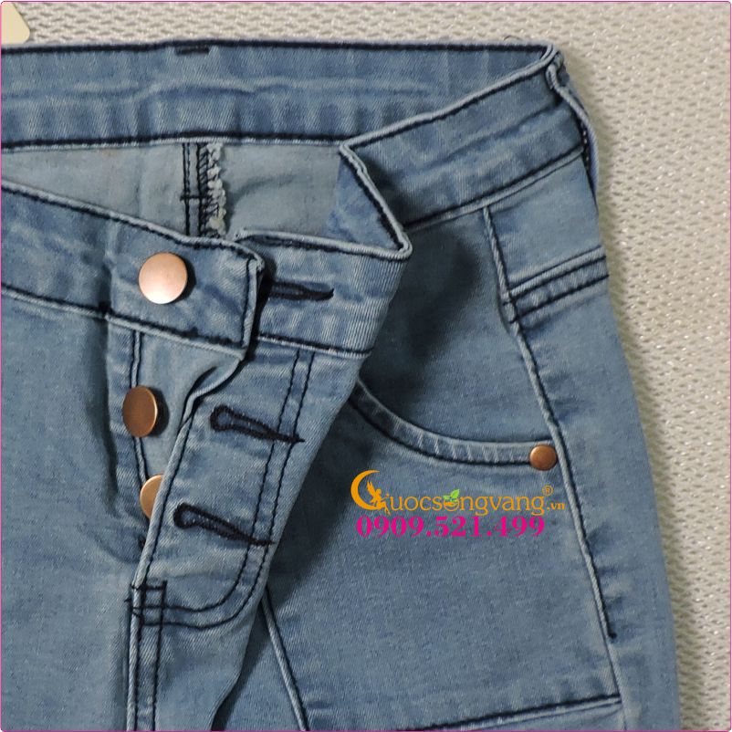 Quần jean nữ Skinny quần jean kiểu GLQ002-Xanhnhat