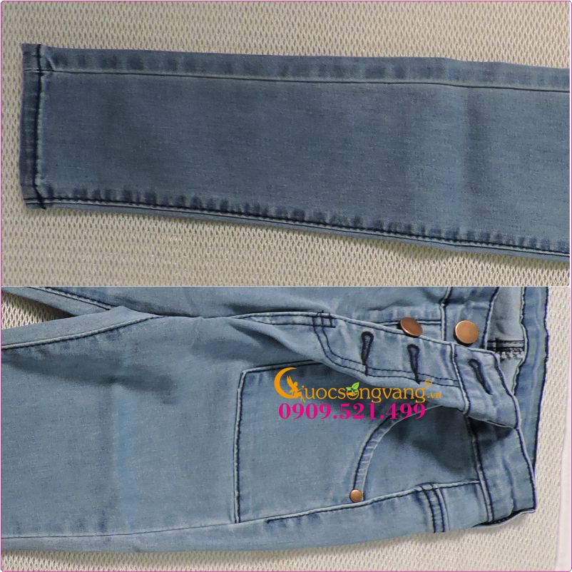 Quần jean nữ Skinny quần jean kiểu GLQ002-Xanhnhat