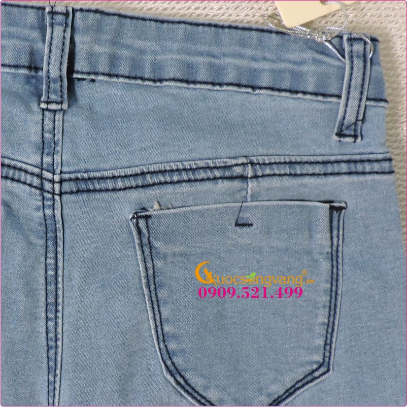 Quần jean nữ Skinny quần jean kiểu GLQ002-Xanhnhat