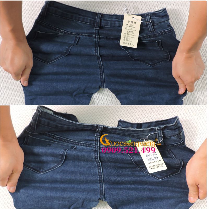 Quần jean nữ Skinny quần jean kiểu GLQ002-Xanhnhat