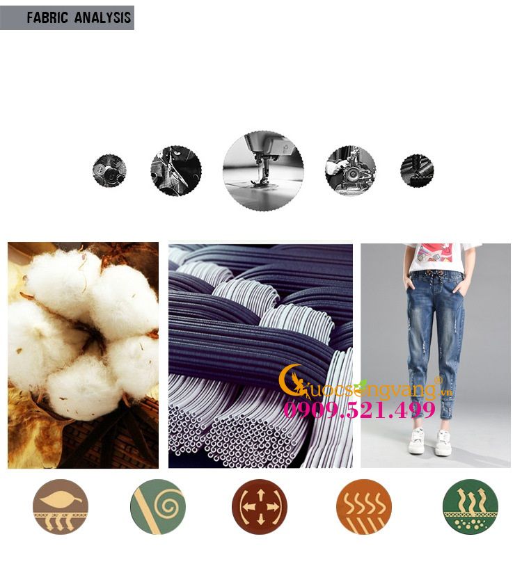 Quần baggy lưng thun màu xanh đậm jean cotton GLQ030-Xanhđen