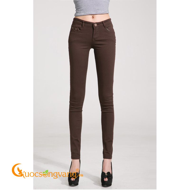 Quần kaki nữ đẹp co giãn skinny GLQ019