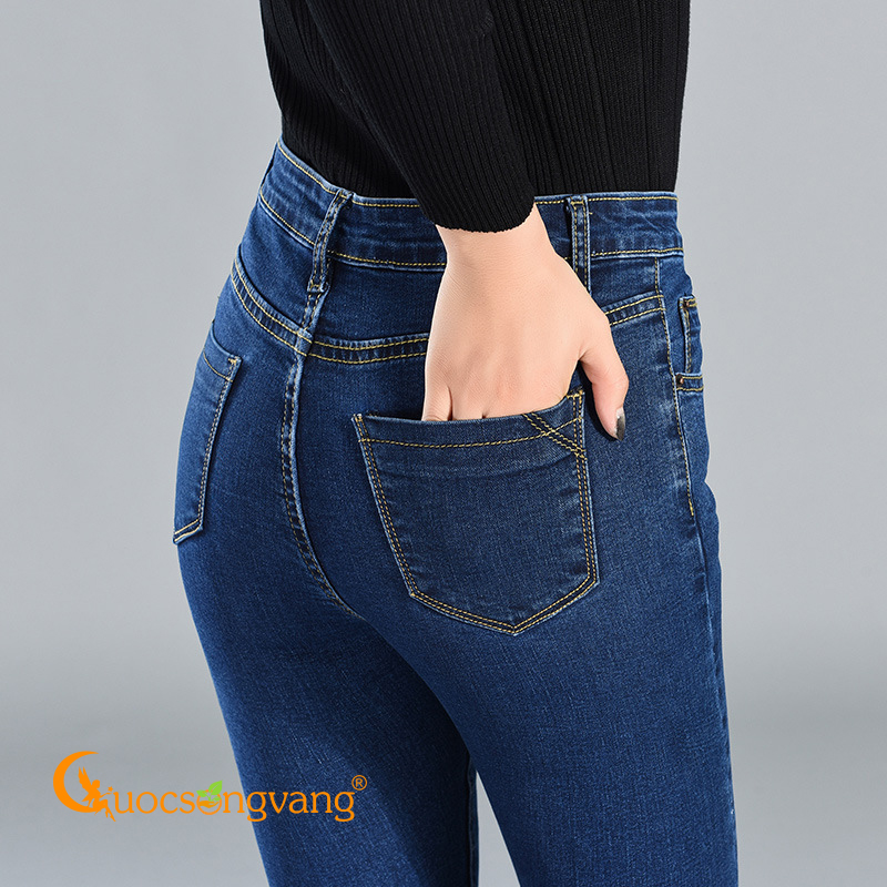 Quần nữ skinny quần jeans nữ lưng cao dáng ôm GLQ054