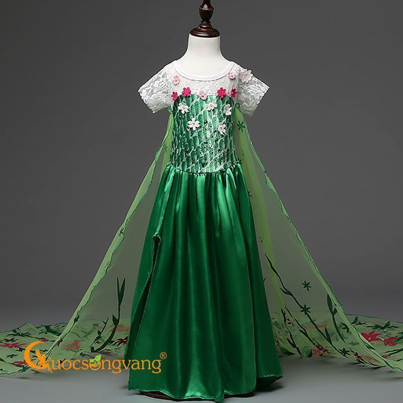 Sẵn size 8-35kg] Váy đầm xoè công chúa thiết kế cho bé gái Rosa xanh rêu  siêu sang chảnh – Tuna House For Princess – Tuna House For Princess