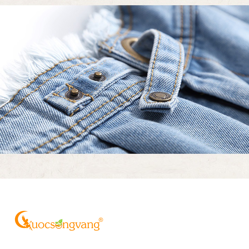 Quần đùi nữ quần short jean nữ xanh ngọc GLQ089