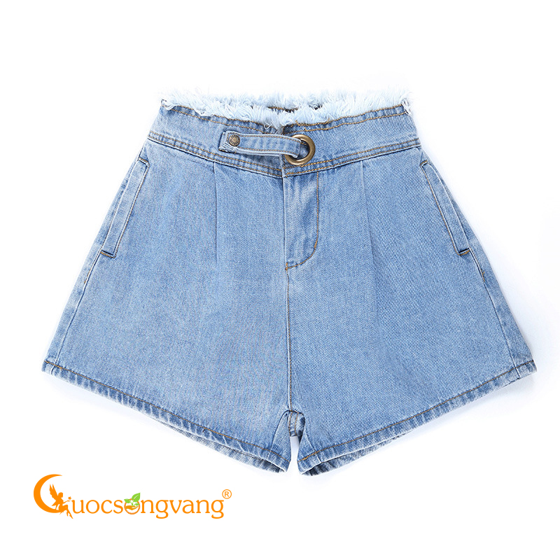 Quần đùi nữ quần short jean nữ xanh ngọc GLQ089