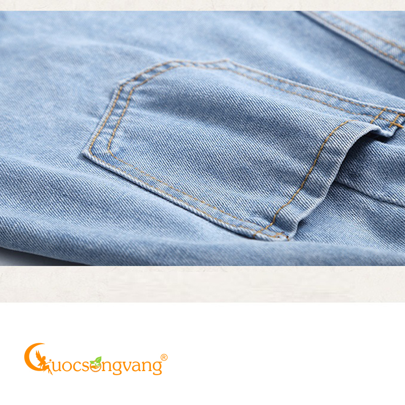 Quần đùi nữ quần short jean nữ xanh ngọc GLQ089