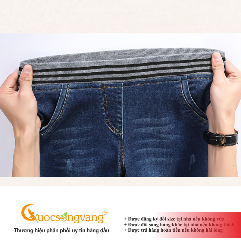 Quần short jean lưng cao quần short lưng thun GLQ123