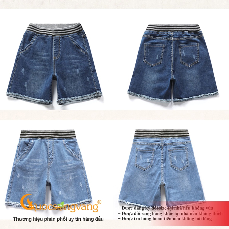 Quần short jean lưng cao quần short lưng thun GLQ123