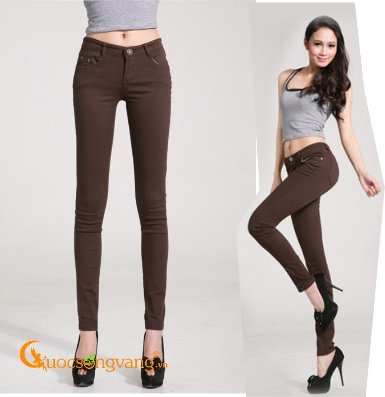 Quần kaki nữ đẹp co giãn skinny GLQ019